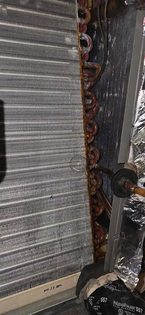 can you repair ac coil leak